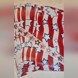 Poly Mailers (25) 10x13 Plus 50 Stickers Patriotic 4th Of July Stars 75 PC